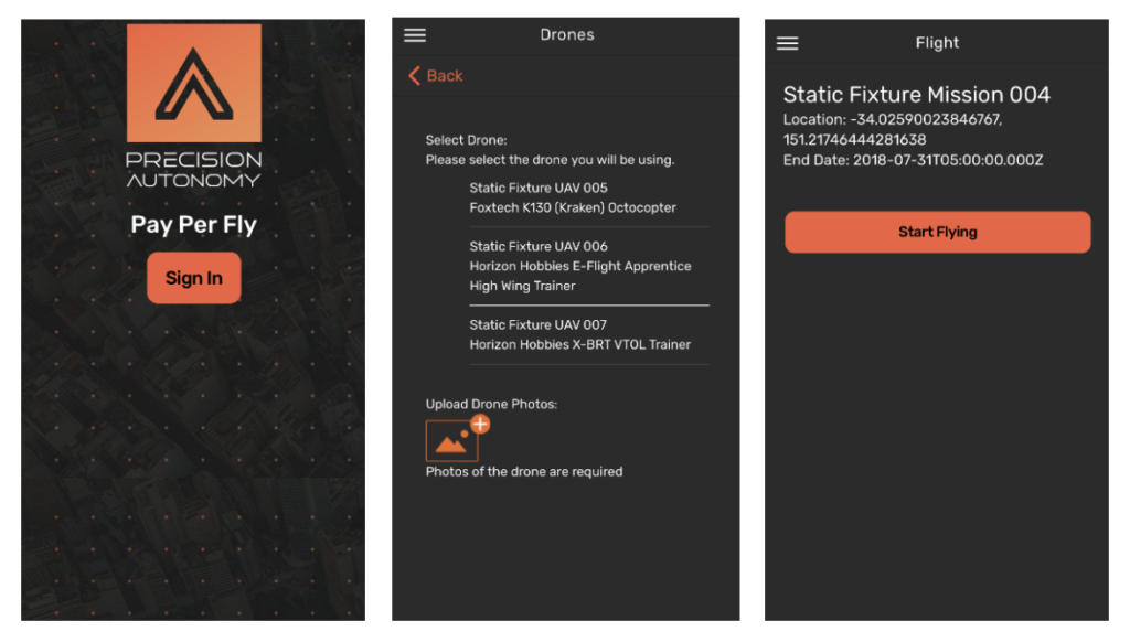 Android version of pay per fly app